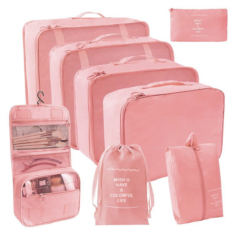 Travel Storage suit Seven-Piece Set of Partition Storage and Arrangement for Home Travel Portable Expansion and Decreposition Travel by Passport Outfitters