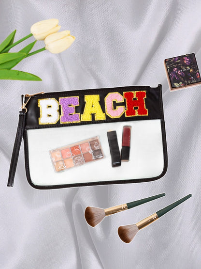 Cross-border Explosive Transparent PVC Portable Cosmetic Bag Waterproof Portable Storage Bag Beach Travel Cosmetic Bag Envelope Bag by Passport Outfitters