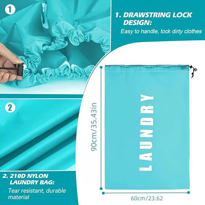 Cross-Border Storage Laundry Bag Waterproof Oxford Cloth Portable Travel Storage Bag Moving Drawstring Drawstring Dirty Clothes Bag by Passport Outfitters
