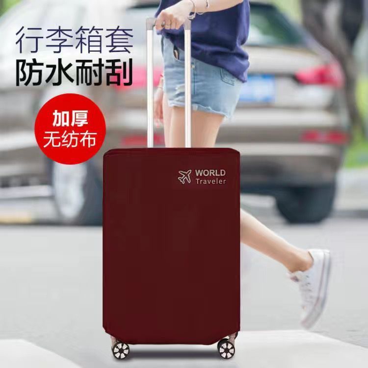 Thickened luggage case protective cover 20 suitcase cover waterproof wear-resistant luggage case shipping dust cover 24/26/28 inch by Passport Outfitters