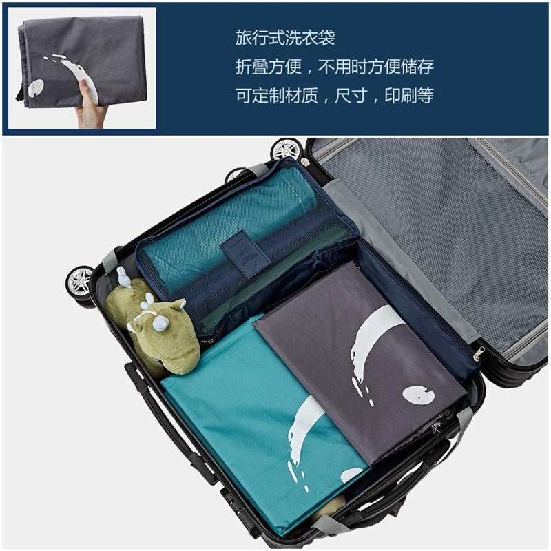 Cross-Border Storage Laundry Bag Waterproof Oxford Cloth Portable Travel Storage Bag Moving Drawstring Drawstring Dirty Clothes Bag by Passport Outfitters