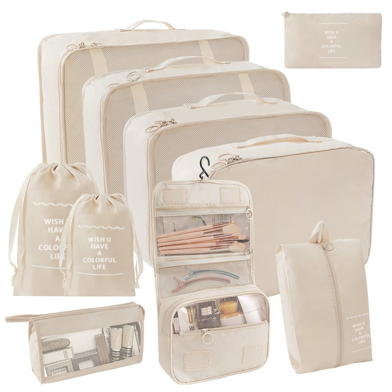 Travel Storage suit Seven-Piece Set of Partition Storage and Arrangement for Home Travel Portable Expansion and Decreposition Travel by Passport Outfitters