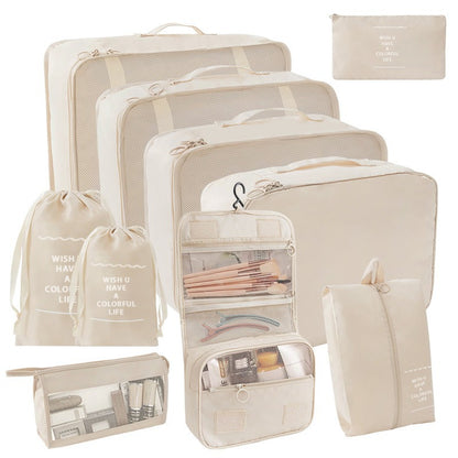 Travel Storage suit Seven-Piece Set of Partition Storage and Arrangement for Home Travel Portable Expansion and Decreposition Travel by Passport Outfitters