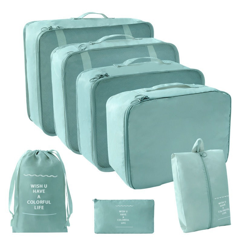 Travel Storage suit Seven-Piece Set of Partition Storage and Arrangement for Home Travel Portable Expansion and Decreposition Travel by Passport Outfitters