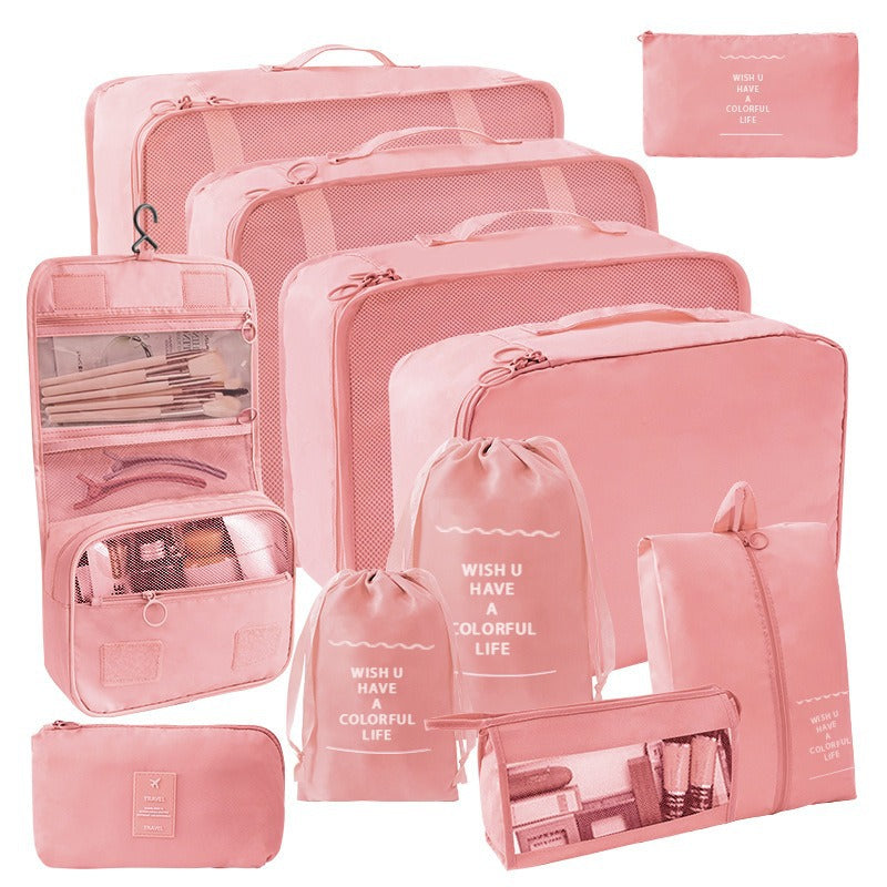 Travel Storage suit Seven-Piece Set of Partition Storage and Arrangement for Home Travel Portable Expansion and Decreposition Travel by Passport Outfitters