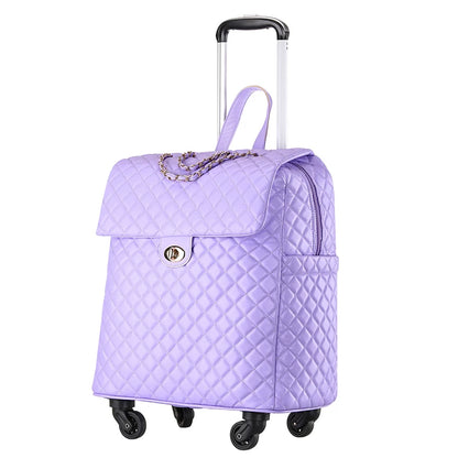 2020 New travel rolling bag for women PU baggage bag Women Wheeled Luggage bag Cabin Trolley Bag on wheels Trolley Suitcase by Passport Outfitters