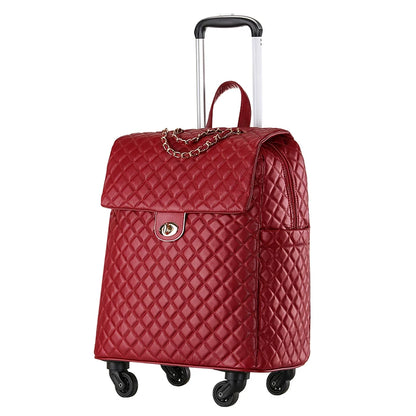 2020 New travel rolling bag for women PU baggage bag Women Wheeled Luggage bag Cabin Trolley Bag on wheels Trolley Suitcase by Passport Outfitters