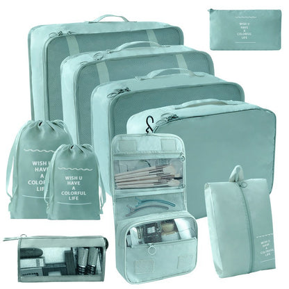Travel Storage suit Seven-Piece Set of Partition Storage and Arrangement for Home Travel Portable Expansion and Decreposition Travel by Passport Outfitters