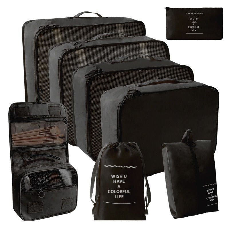 Travel Storage suit Seven-Piece Set of Partition Storage and Arrangement for Home Travel Portable Expansion and Decreposition Travel by Passport Outfitters