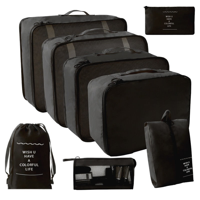 Travel Storage suit Seven-Piece Set of Partition Storage and Arrangement for Home Travel Portable Expansion and Decreposition Travel by Passport Outfitters