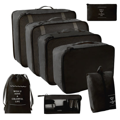 Travel Storage suit Seven-Piece Set of Partition Storage and Arrangement for Home Travel Portable Expansion and Decreposition Travel by Passport Outfitters