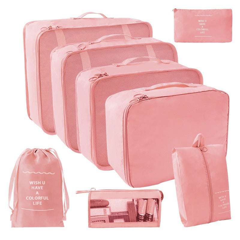 Travel Storage suit Seven-Piece Set of Partition Storage and Arrangement for Home Travel Portable Expansion and Decreposition Travel by Passport Outfitters