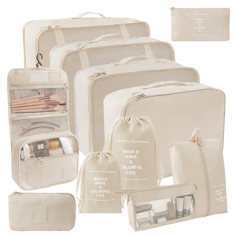Travel Storage suit Seven-Piece Set of Partition Storage and Arrangement for Home Travel Portable Expansion and Decreposition Travel by Passport Outfitters