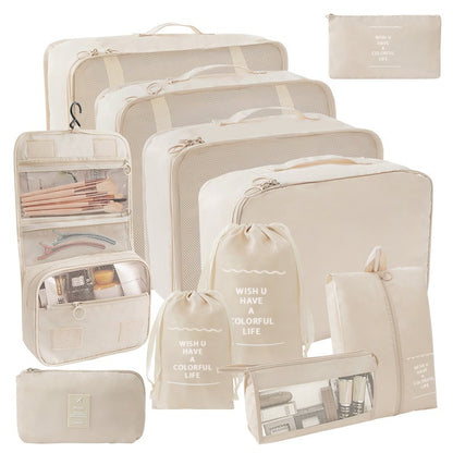 Travel Storage suit Seven-Piece Set of Partition Storage and Arrangement for Home Travel Portable Expansion and Decreposition Travel by Passport Outfitters