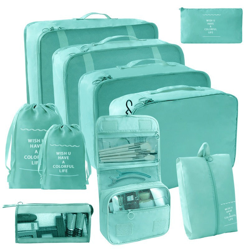 Travel Storage suit Seven-Piece Set of Partition Storage and Arrangement for Home Travel Portable Expansion and Decreposition Travel by Passport Outfitters