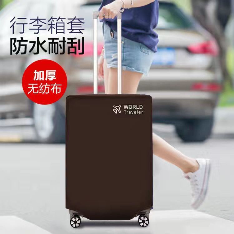 Thickened luggage case protective cover 20 suitcase cover waterproof wear-resistant luggage case shipping dust cover 24/26/28 inch by Passport Outfitters