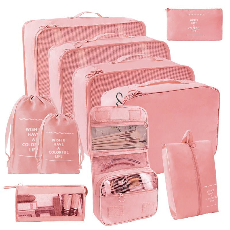 Travel Storage suit Seven-Piece Set of Partition Storage and Arrangement for Home Travel Portable Expansion and Decreposition Travel by Passport Outfitters