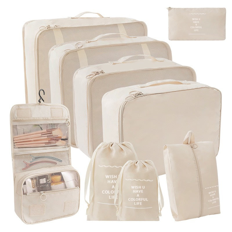 Travel Storage suit Seven-Piece Set of Partition Storage and Arrangement for Home Travel Portable Expansion and Decreposition Travel by Passport Outfitters