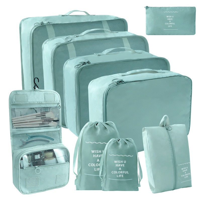 Travel Storage suit Seven-Piece Set of Partition Storage and Arrangement for Home Travel Portable Expansion and Decreposition Travel by Passport Outfitters
