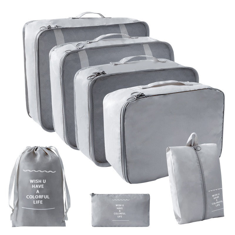 Travel Storage suit Seven-Piece Set of Partition Storage and Arrangement for Home Travel Portable Expansion and Decreposition Travel by Passport Outfitters