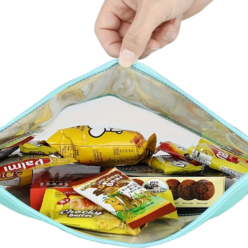 Cross-border Explosive Transparent PVC Portable Cosmetic Bag Waterproof Portable Storage Bag Beach Travel Cosmetic Bag Envelope Bag by Passport Outfitters