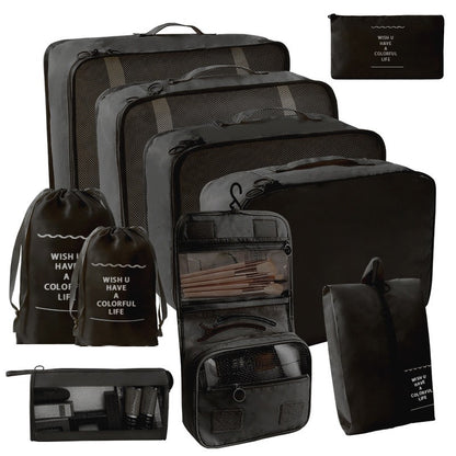 Travel Storage suit Seven-Piece Set of Partition Storage and Arrangement for Home Travel Portable Expansion and Decreposition Travel by Passport Outfitters