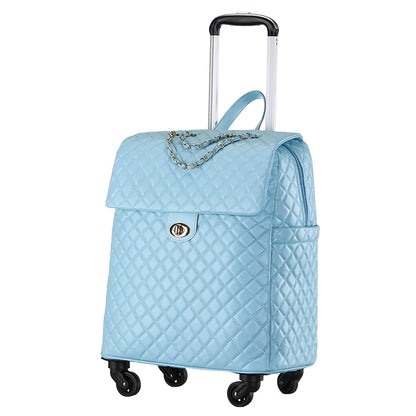 2020 New travel rolling bag for women PU baggage bag Women Wheeled Luggage bag Cabin Trolley Bag on wheels Trolley Suitcase by Passport Outfitters