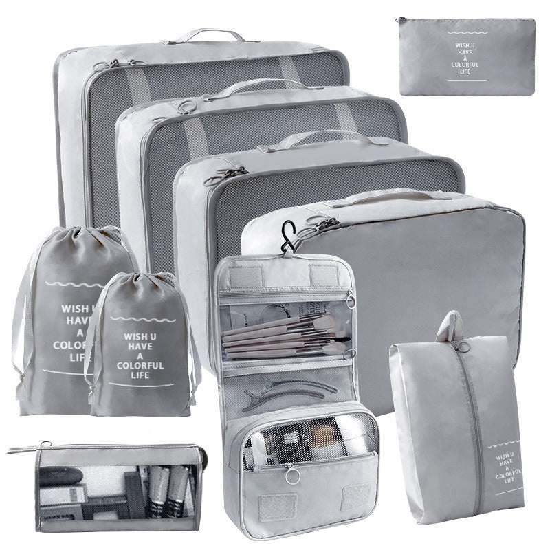 Travel Storage suit Seven-Piece Set of Partition Storage and Arrangement for Home Travel Portable Expansion and Decreposition Travel by Passport Outfitters