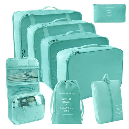 Travel Storage suit Seven-Piece Set of Partition Storage and Arrangement for Home Travel Portable Expansion and Decreposition Travel by Passport Outfitters