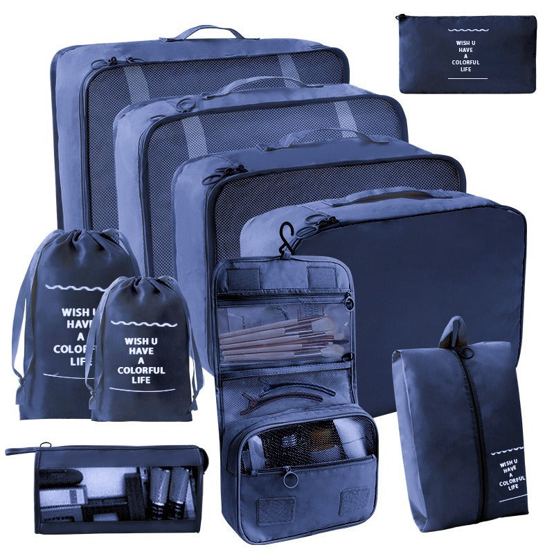 Travel Storage suit Seven-Piece Set of Partition Storage and Arrangement for Home Travel Portable Expansion and Decreposition Travel by Passport Outfitters
