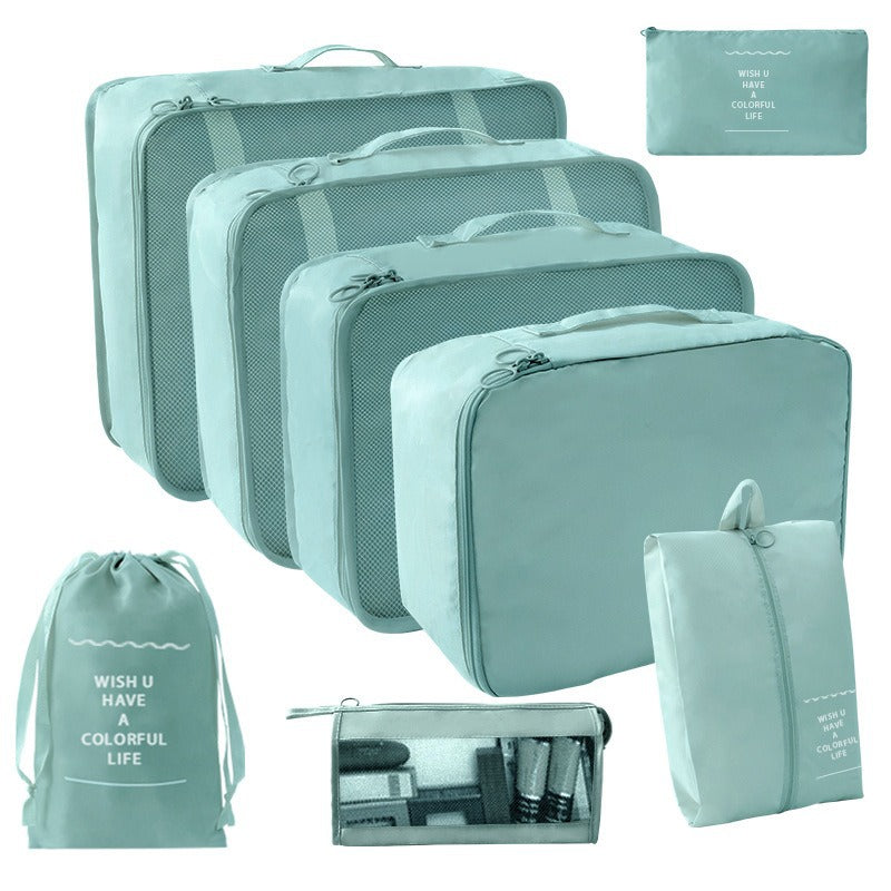 Travel Storage suit Seven-Piece Set of Partition Storage and Arrangement for Home Travel Portable Expansion and Decreposition Travel by Passport Outfitters