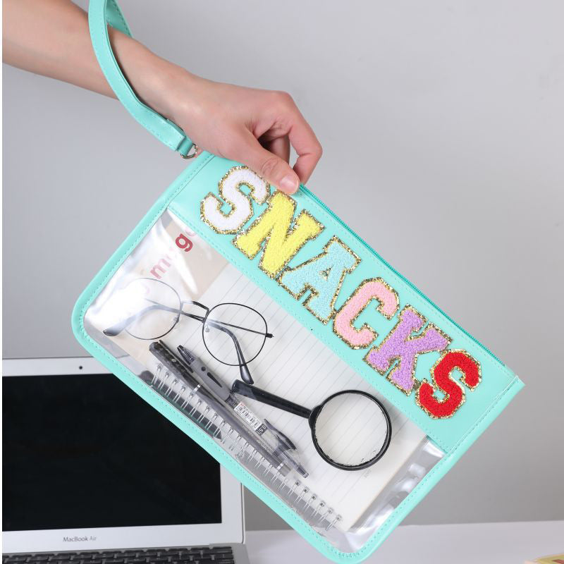 Cross-border Explosive Transparent PVC Portable Cosmetic Bag Waterproof Portable Storage Bag Beach Travel Cosmetic Bag Envelope Bag by Passport Outfitters