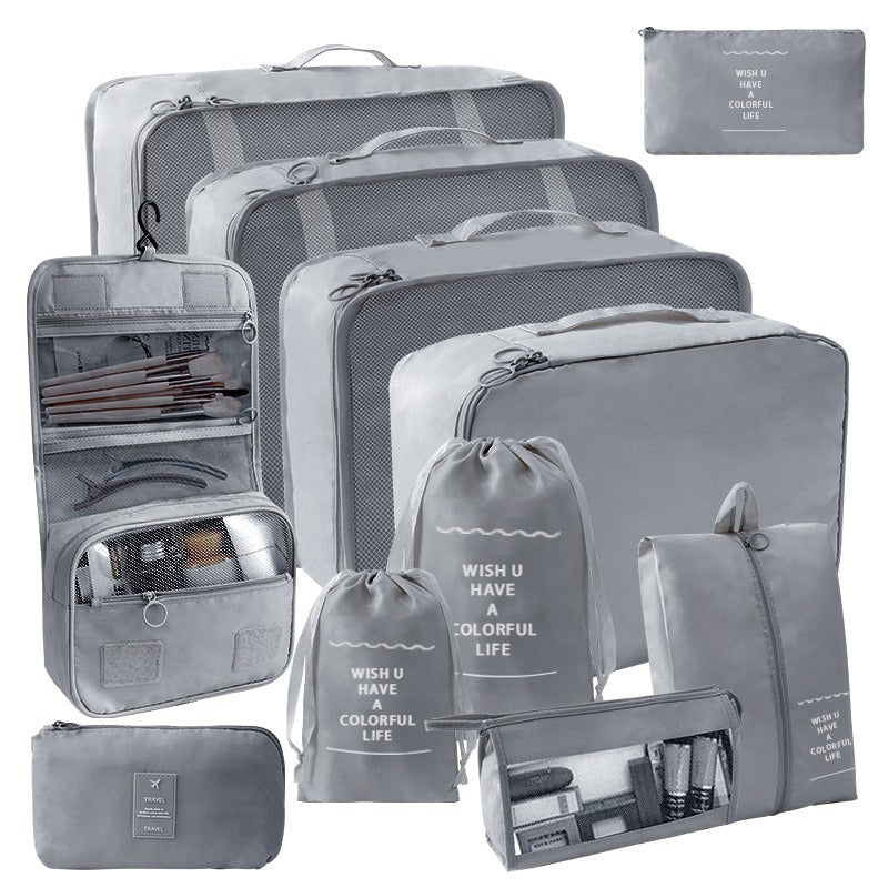 Travel Storage suit Seven-Piece Set of Partition Storage and Arrangement for Home Travel Portable Expansion and Decreposition Travel by Passport Outfitters
