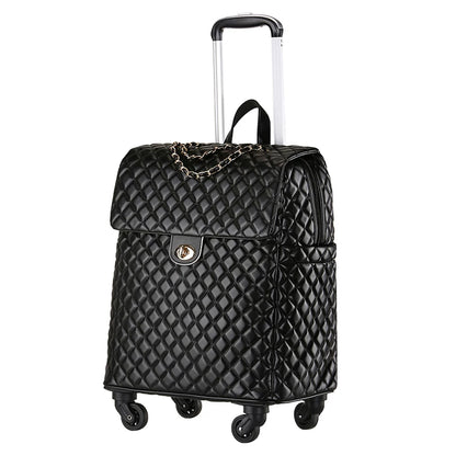 2020 New travel rolling bag for women PU baggage bag Women Wheeled Luggage bag Cabin Trolley Bag on wheels Trolley Suitcase by Passport Outfitters