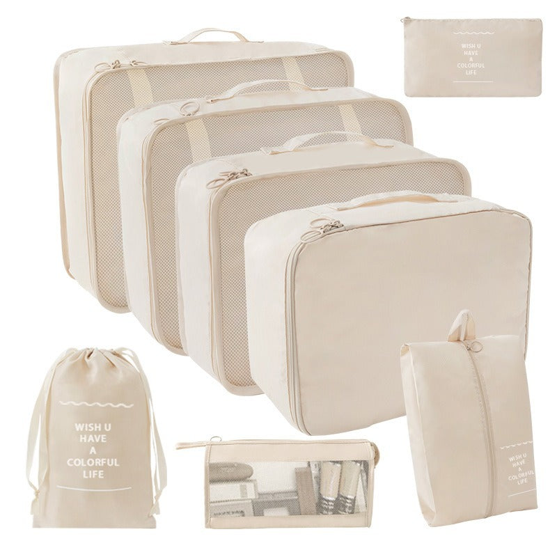 Travel Storage suit Seven-Piece Set of Partition Storage and Arrangement for Home Travel Portable Expansion and Decreposition Travel by Passport Outfitters