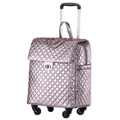 2020 New travel rolling bag for women PU baggage bag Women Wheeled Luggage bag Cabin Trolley Bag on wheels Trolley Suitcase by Passport Outfitters