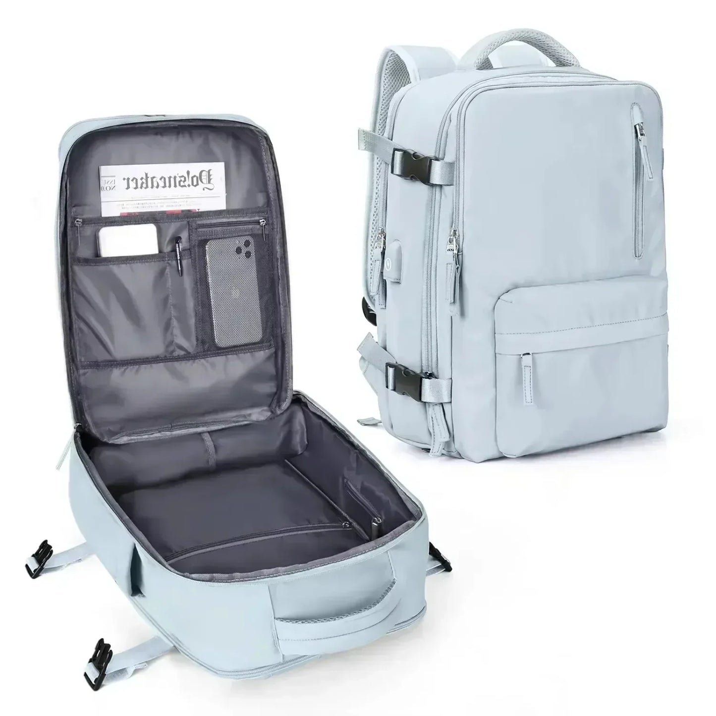Backpack 40x30x20 Airplane, Cabin Hand Luggage Backpack, Laptop Backpack for Aeroplane Travel, School Backpack by Passport Outfitters