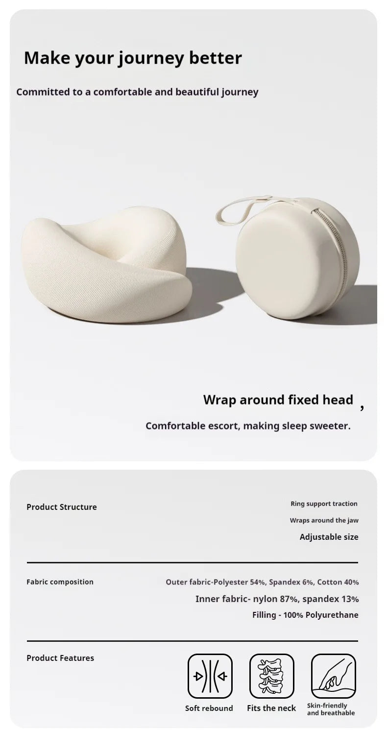 Travel Neck Pillow Travel Neck Cushion Durable U-shaped Travel Pillow Non-deformed Airplane Pillow by Passport Outfitters