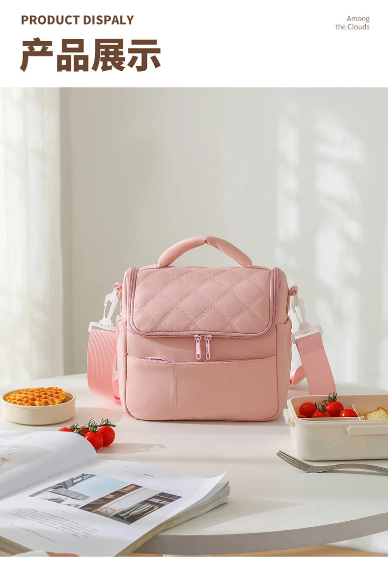 New Nylon Portable Lunch Bag Reusable Multi-functional Insulated Lunch Box Leakproof Insulated Bag Women Special Purpose Bags by Passport Outfitters