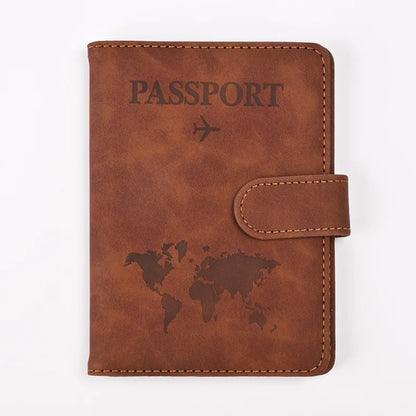 Leather Passport Holder Travel Wallet with ID Credit Card Slot PU Leather Passport Covers Case RFID Blocking Passport Protector by Passport Outfitters