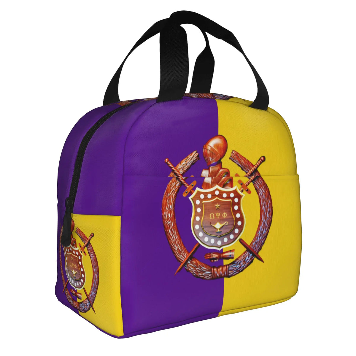African American Omegas Psi Phi Fraternity Inc Portable Lunch Boxes Leakproof Thermal Cooler Food Insulated Lunch Bag Office by Passport Outfitters
