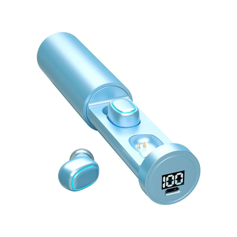 C1 Waterproof Bluetooth Earbuds  V5.1 With Charging Bin Display Touch Control