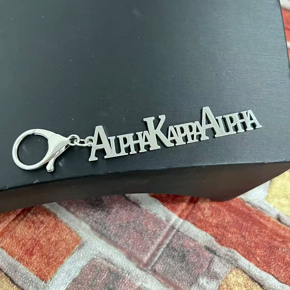 Party sisters Gift Greek Organization Letter Stainless Steel Keychain by Passport Outfitters