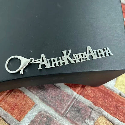 Party sisters Gift Greek Organization Letter Stainless Steel Keychain by Passport Outfitters