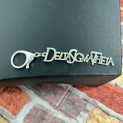 Party sisters Gift Greek Organization Letter Stainless Steel Keychain by Passport Outfitters