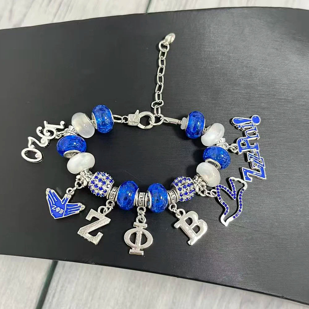 Zeta Phi Beta Charm Bracelet by Passport Outfitters