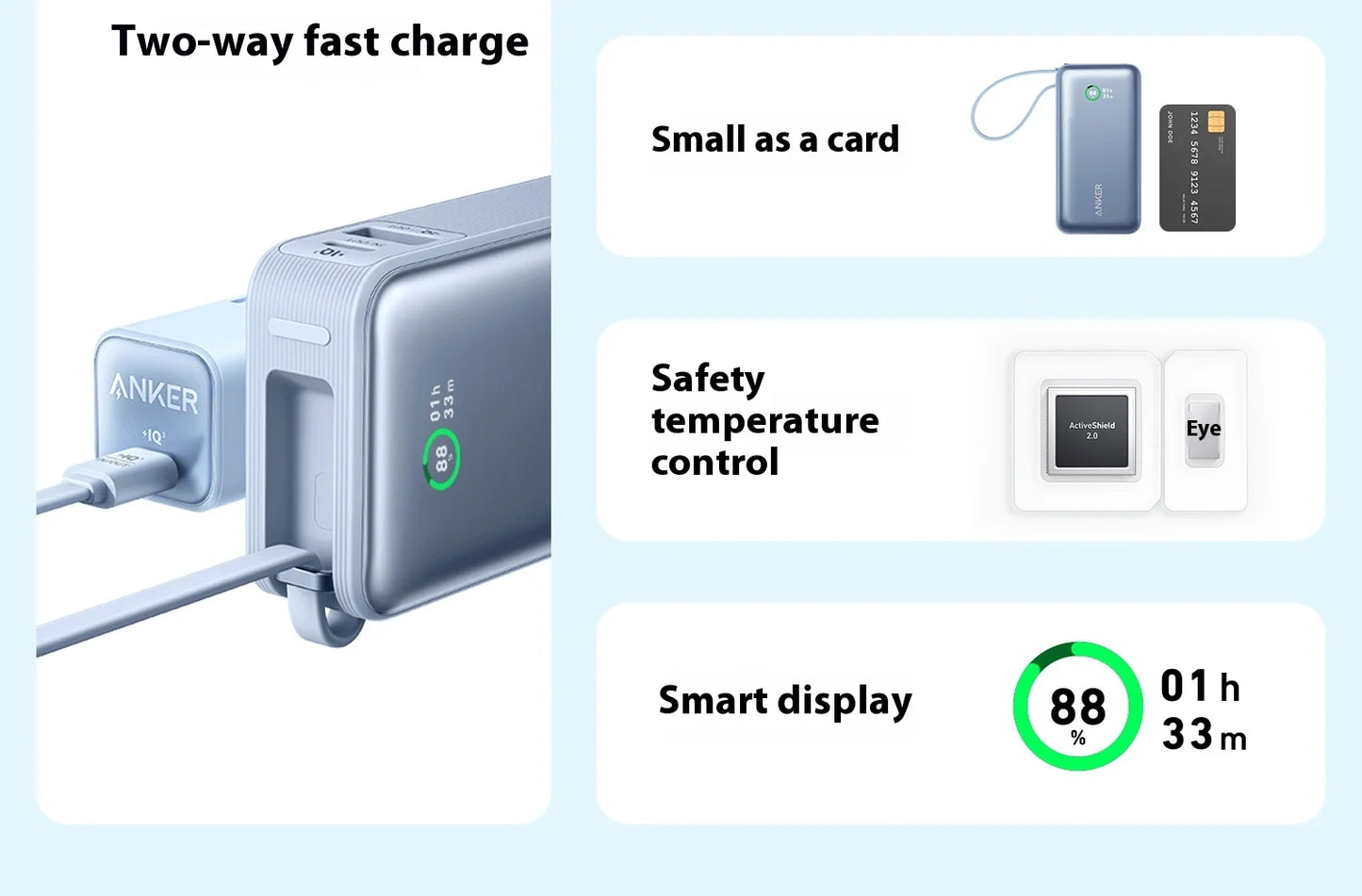 ANKER Nano 10000mAh Power Bank 30W - Passport Outfitters Apparel 