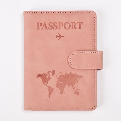 Leather Passport Holder Travel Wallet with ID Credit Card Slot PU Leather Passport Covers Case RFID Blocking Passport Protector by Passport Outfitters
