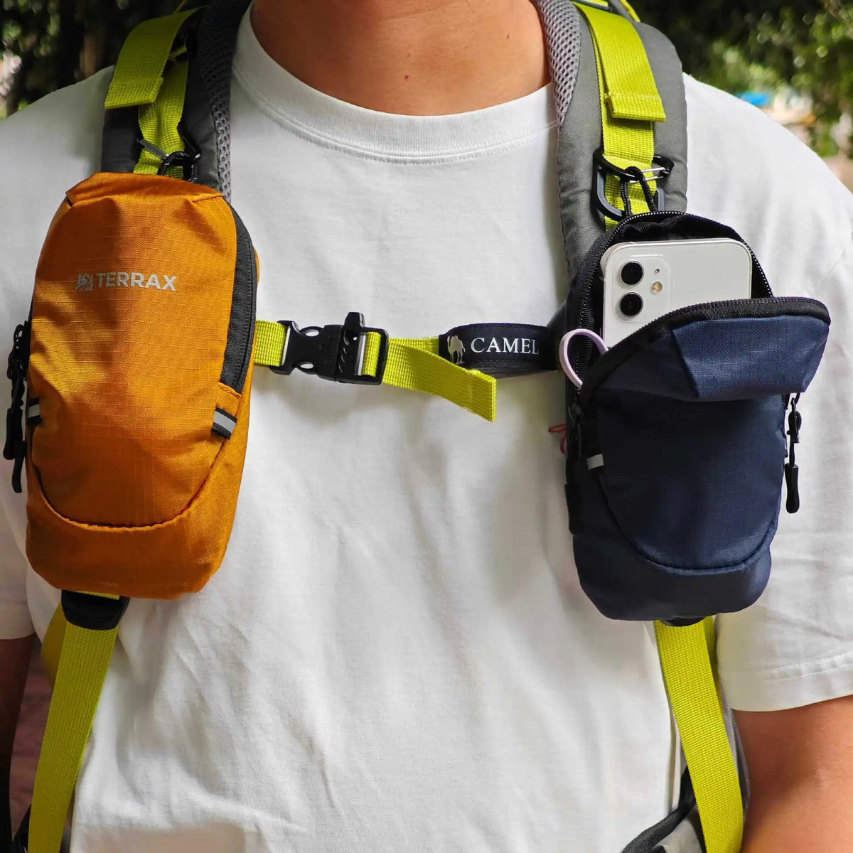 Outdoor Arm Bag Multifunctional Hiking Storage Bag Water Bottle Phone Pouch Adjustable Expand Backpack for Camping Hiking Sports by Passport Outfitters