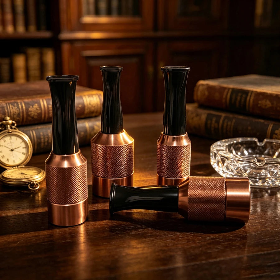 4PCS - Cigar holders, cigar accessories, Cigar mouthpiece, luxurious holiday gifts, Fits Cigars with 36-58 Ring Gauge by Passport Outfitters